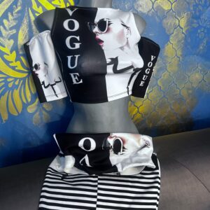 Costum superb de dama cu bluza si fusta marimea S